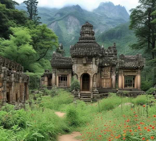 山川秘境之旅，自然奇观与人文史的和谐交响