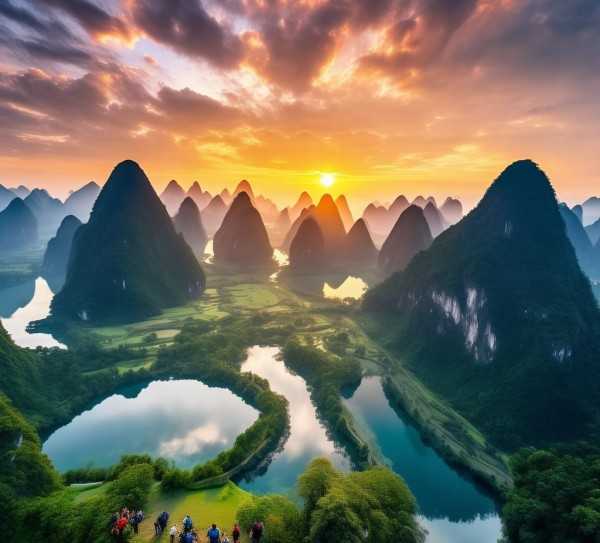 桂林，广西壮族自治区的璀璨明珠之旅