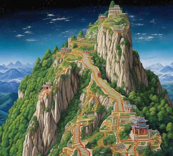 探寻泰山巅峰之美，泰山旅游路线图导览